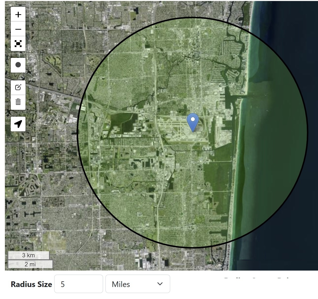 Radius Around Point