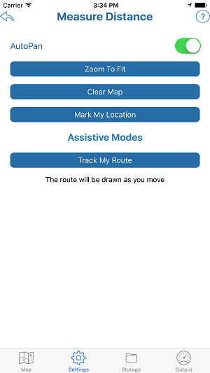 Measure Distance Settings