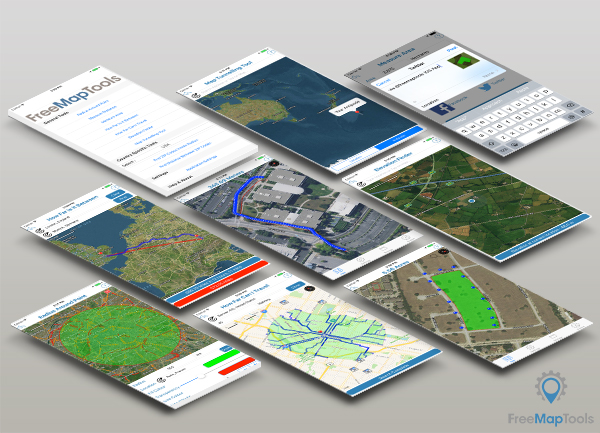 Free Map Tools iOS App Screenshots