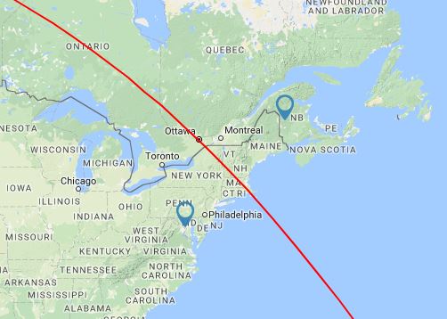 Line of Equidistance Between Two Points Tool